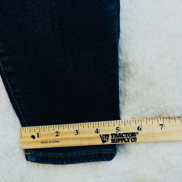 True Religion Halle Mid Rise Super Skinny Jeans Womens Size 27 Dark Wash Stretch - Picture 9 of 16